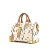 Louis Vuitton Speedy Editions Limitées handbag in white multicolor monogram canvas and natural leather - 00pp thumbnail