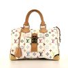 Louis Vuitton Speedy Editions Limitées handbag in white multicolor monogram canvas and natural leather - 360 thumbnail