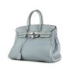 Hermes Birkin 35 cm handbag in light blue togo leather - 00pp thumbnail