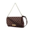 Louis Vuitton Favorite medium model handbag/clutch in ebene damier canvas and brown leather - 00pp thumbnail