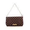 Louis Vuitton Favorite medium model handbag/clutch in ebene damier canvas and brown leather - 360 thumbnail
