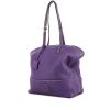 Fendi Selleria handbag in purple grained leather - 00pp thumbnail
