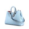 Dior Diorissimo large model handbag in blue grained leather - 00pp thumbnail
