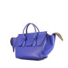 Celine Tie Bag medium model handbag in electric blue leather - 00pp thumbnail