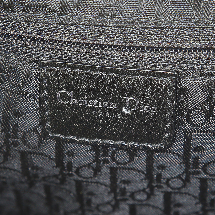 Dior Piercing handbag in black leather - Detail D3