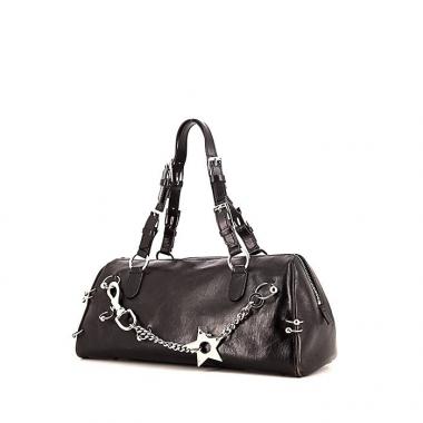 Sac à main Dior Piercing en cuir noir