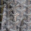 Goyard Comores shopping bag in black monogram canvas and brown leather - Detail D3 thumbnail