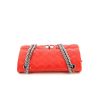 Chanel 2.55 handbag in red patent quilted leather - 360 Front thumbnail