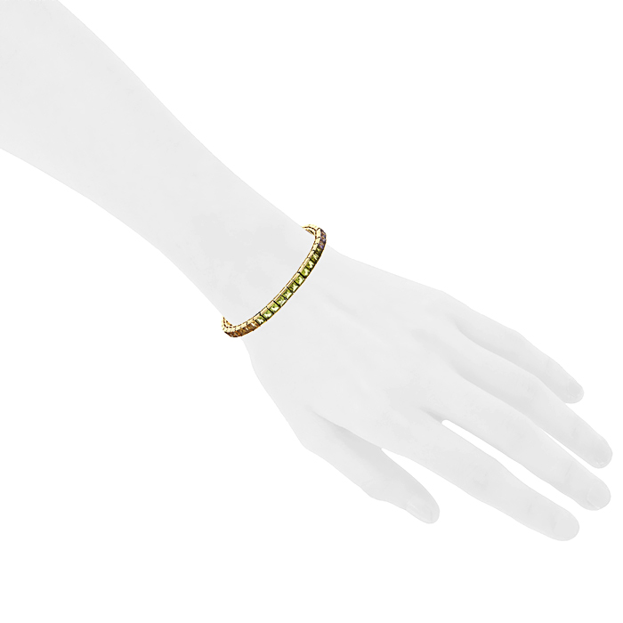 Articulated H. Stern bracelet in 14 carats yellow gold and colored stones - Detail D1