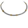 Hald-rigid Fred Force 10 necklace in yellow gold and stainless steel - 00pp thumbnail
