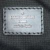 Sac bandoulière Louis Vuitton Brooklyn grand modèle en toile damier  graphite grise et tissu noir
