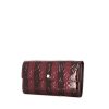 Portafogli Louis Vuitton Sarah in pelle verniciata monogram bicolore bordeaux e pelle marrone - 00pp thumbnail