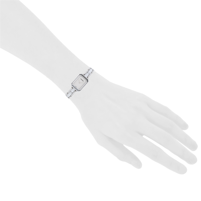 Montre Chanel Première  mini en or blanc Ref :  H2146 Vers  2010 - Detail D1