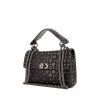 Valentino Garavani Rockstud handbag in black quilted leather - 00pp thumbnail