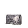 Borsa a tracolla Chanel Wallet on Chain in pelle verniciata grigia a fiori - 00pp thumbnail