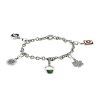 Bulgari Charms bracelet in white gold,  diamonds and onyx and in chrysoprase - 00pp thumbnail