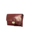 Hermès Jet pouch in burgundy box leather - 00pp thumbnail