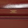 Bolsito de mano Hermès Jet en cuero box color burdeos - Detail D3 thumbnail