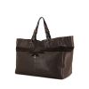 Sac cabas Jerome Dreyfuss en cuir marron et daim marron - 00pp thumbnail