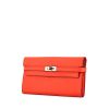 Hermès Kelly - Clutch wallet in Poppy orange epsom leather - 00pp thumbnail