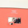 Billetera Hermès Kelly - Clutch en cuero epsom naranja Poppy - Detail D3 thumbnail