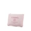 Pochette Chanel Deauville en toile rose - 00pp thumbnail