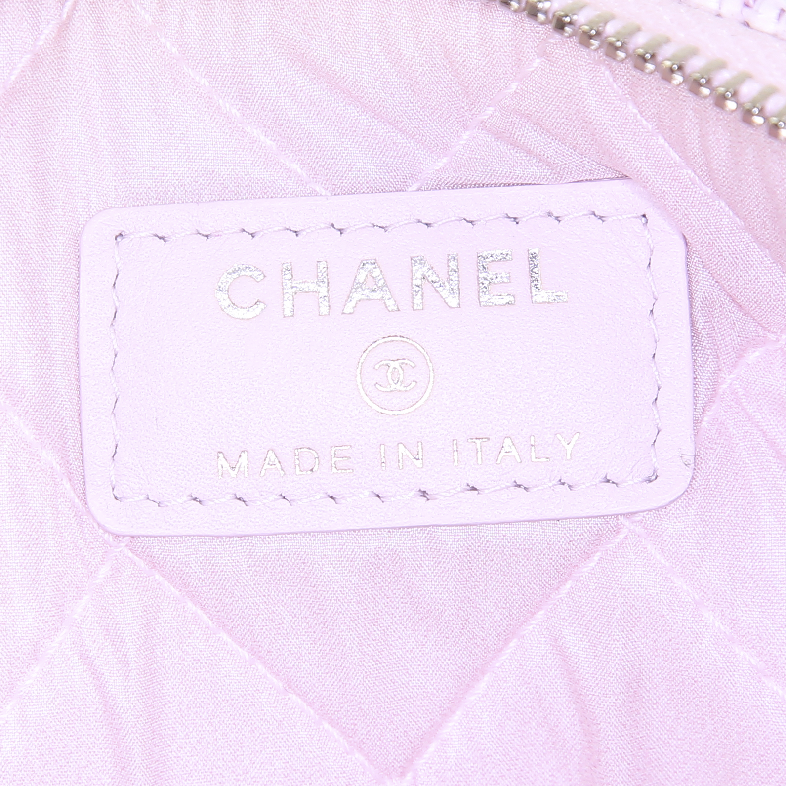 Pochette Chanel Deauville in tela rosa - Detail D3