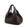 Bottega Veneta Campana handbag in dark brown grained leather - 00pp thumbnail