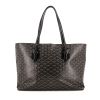 Shopping bag Goyard Marie Galante in tela monogram cerata nera e pelle nera - 360 thumbnail