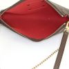 Louis Vuitton Eva handbag/clutch in brown damier canvas and brown leather - Detail D3 thumbnail