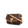 Bolso bandolera Louis Vuitton Sologne en lona Monogram revestida marrón y cuero natural - 00pp thumbnail