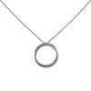 David Yurman Crossover necklace in silver and diamonds - 00pp thumbnail