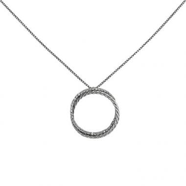 Collana David Yurman Crossover in argento e diamanti