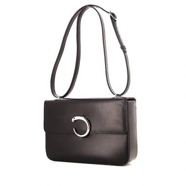 Bolso de mano Cartier Panthère en cuero negro