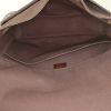 Louis Vuitton Bastille shoulder bag in ebene damier canvas and brown leather - Detail D2 thumbnail