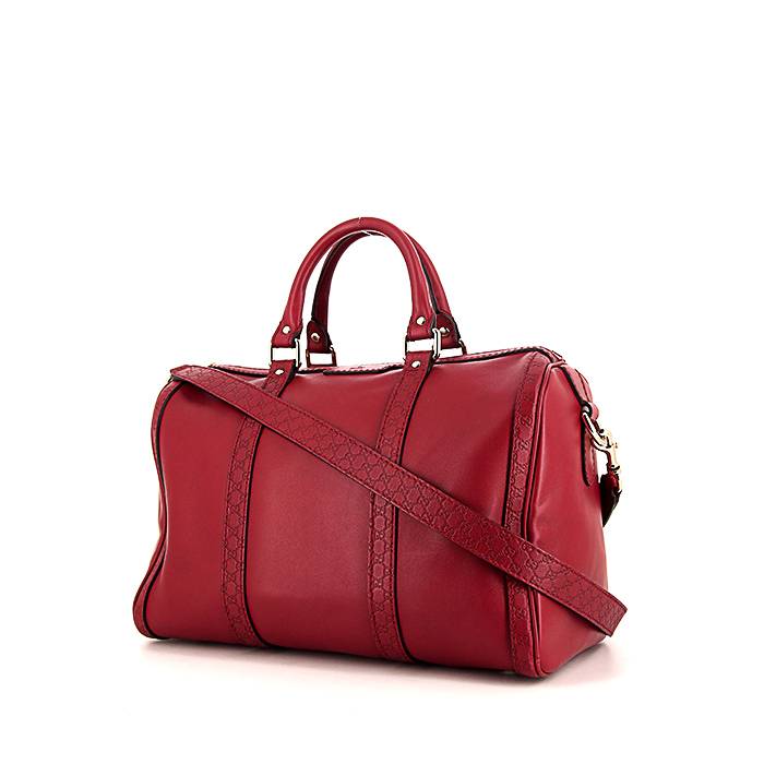 Hobo leather handbag Gucci Red in Leather - 41440542