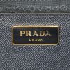 Prada Galleria large model handbag in navy blue leather saffiano - Detail D3 thumbnail