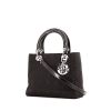 Borsa Dior Lady Dior modello medio in tela cannage nera - 00pp thumbnail