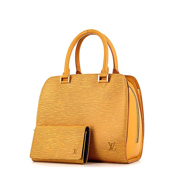 louis vuitton yellow epi bag