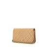Chanel Mademoiselle handbag in beige quilted leather - 00pp thumbnail