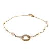 Cartier Trinity bracelet in 3 golds and pearls - 00pp thumbnail