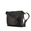 Bottega Veneta shoulder bag in black intrecciato leather - 00pp thumbnail
