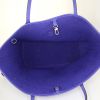 Louis Vuitton Neverfull medium model shopping bag in purple epi leather - Detail D2 thumbnail
