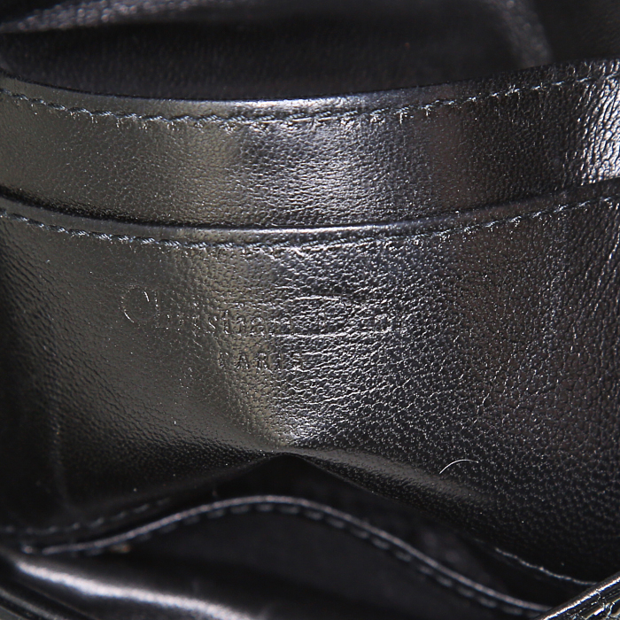 Borsa/pochette Dior New Look in pelle verniciata nera cannage - Detail D3