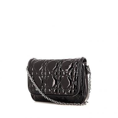 Dior New Look handbag/clutch in black patent leather