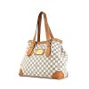 Shopping bag Louis Vuitton Hampstead in tela a scacchi e pelle naturale - 00pp thumbnail