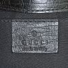 Gucci Mors handbag in monogram canvas and black leather - Detail D3 thumbnail
