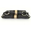 Gucci Mors handbag in monogram canvas and black leather - Detail D4 thumbnail