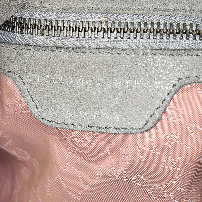 Sac à main Stella McCartney Falabella en toile taupe - Detail D3