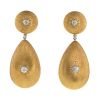 Buccellati pendants earrings in yellow gold,  white gold and diamonds - 00pp thumbnail